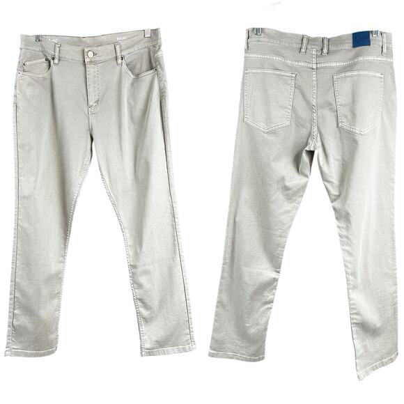 Mugsy Bucks Straight Leg Gray Jeans 38x32 Denim Wash Stretch Casual - Picture 2 of 10